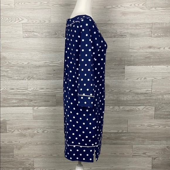 NWOT Land’s End Navy Polka Dot Cover Up Dress - Picture 3 of 7